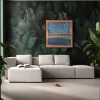KARE Gerahmtes Bild Silence Blau 120x120cm