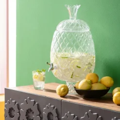KARE Getränkespender Pineapple Klar (2/tlg.)