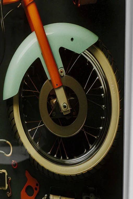 KARE Glasbild Garage Motorbike 60x80cm