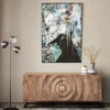 KARE Glasbild Lady Flower 100x150cm