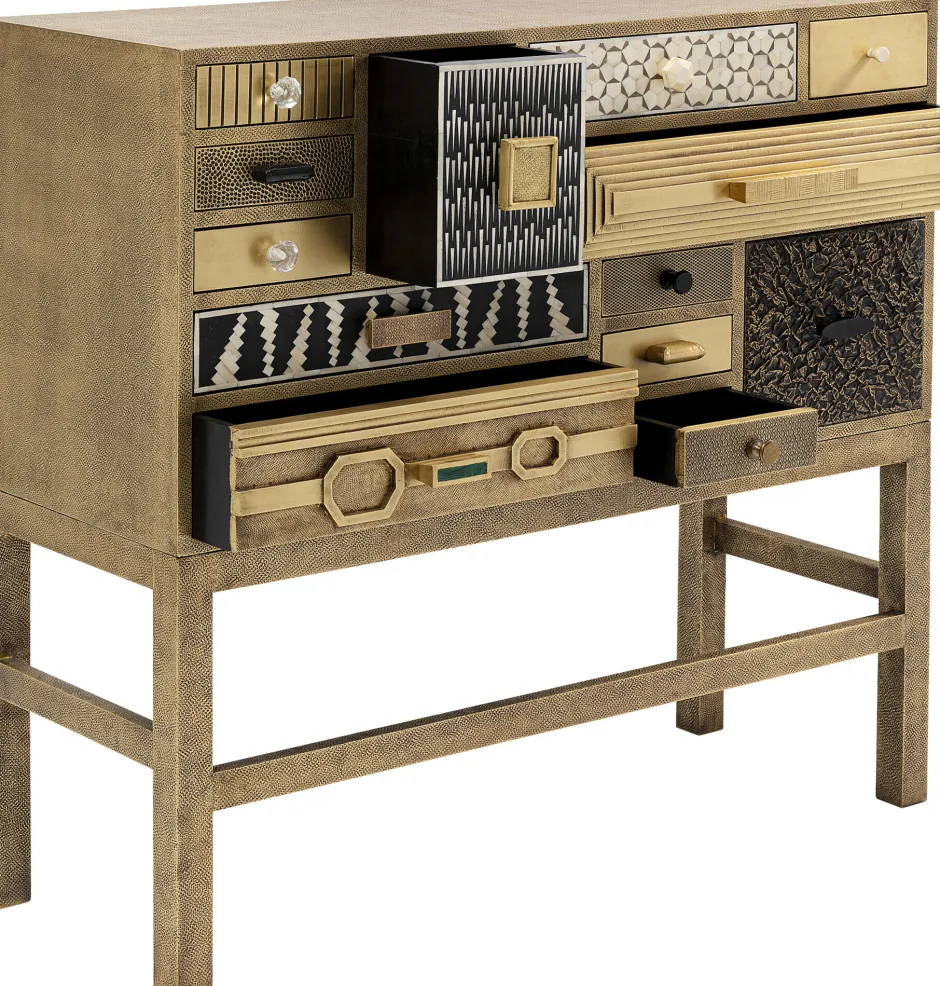 KARE Highboard Chalet Gold 13 Schübe