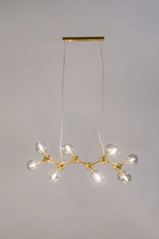 KARE Hängeleuchte Atomic Balls Brass 190cm
