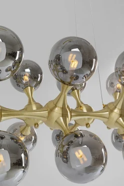 KARE Hängeleuchte Atomic Balls Brass 140cm