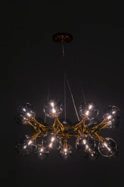 KARE Hängeleuchte Atomic Balls Brass Ø74cm