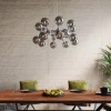 KARE Hängeleuchte Atomic Balls Silber Ø74cm