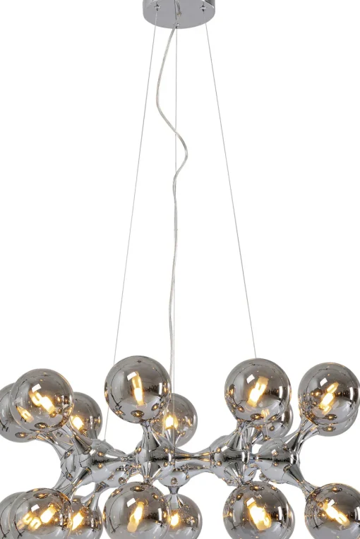 KARE Hängeleuchte Atomic Balls Silber Ø74cm