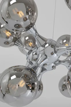 KARE Hängeleuchte Atomic Balls Silber Ø74cm