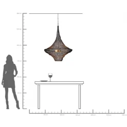 KARE Hängeleuchte Cocoon Schwarz Ø89cm