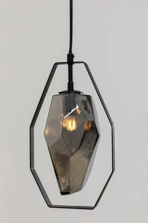 KARE Hängeleuchte Diamond Fever Dining Schwarz 17cm