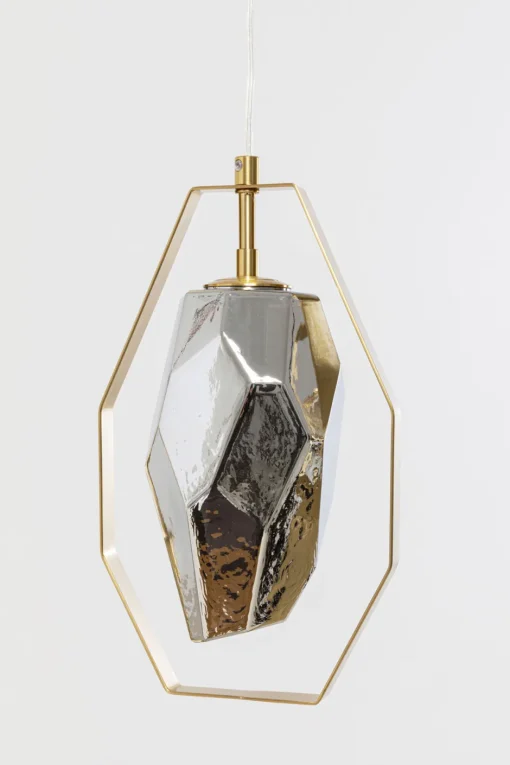 KARE Hängeleuchte Diamond Fever Dining Brass 110cm