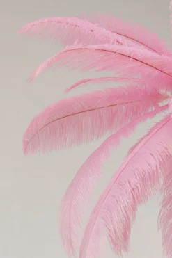 KARE Hängeleuchte Feather Palm Pink Ø87cm