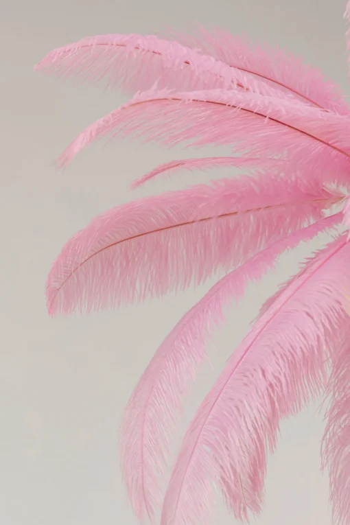 KARE Hängeleuchte Feather Palm Pink Ø87cm