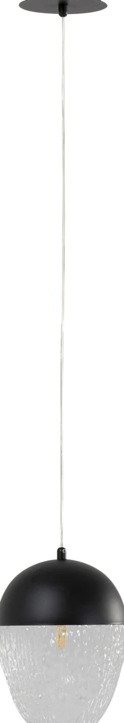 KARE Hängeleuchte Frozen Schwarz Matt Ø20cm