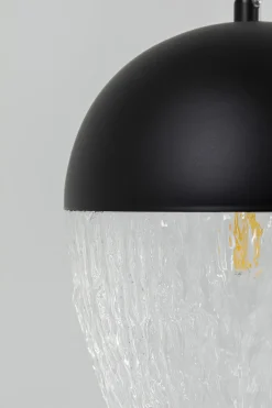 KARE Hängeleuchte Frozen Schwarz Matt Ø20cm