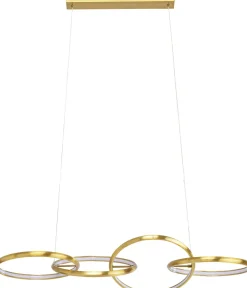 KARE Hängeleuchte Galaxy LED Gold 155cm