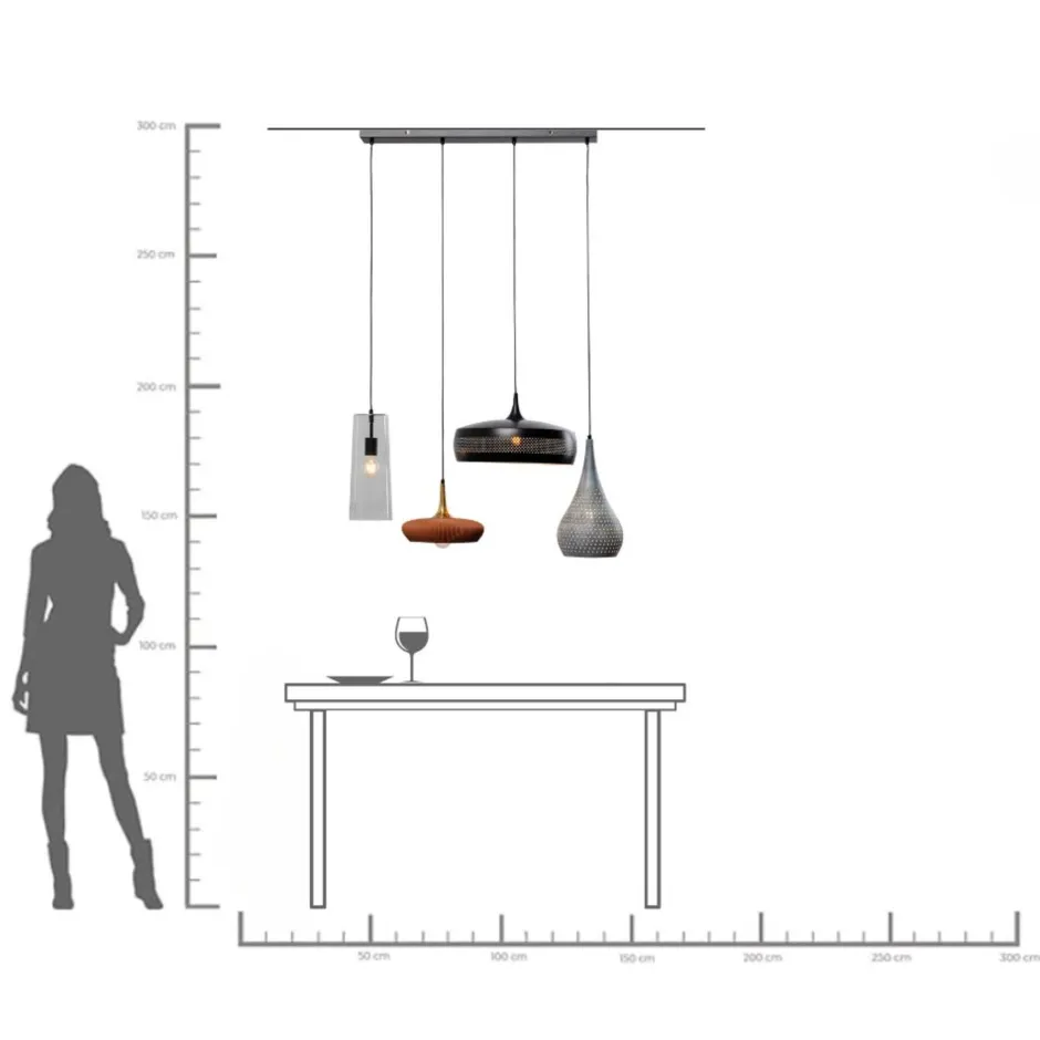 KARE Hängeleuchte Melange Dining 107cm