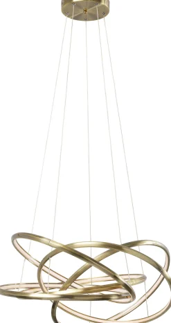 KARE Hängeleuchte Saturn LED Gold Big