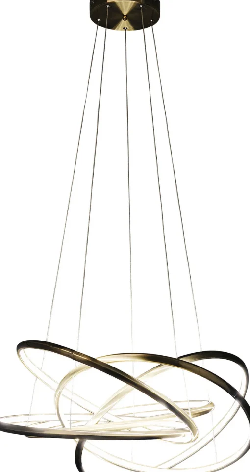 KARE Hängeleuchte Saturn LED Gold Big
