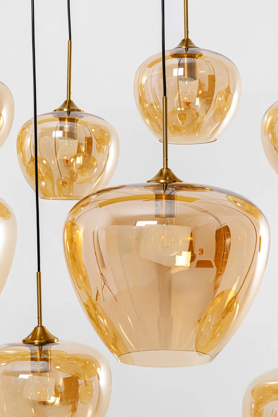 KARE Hängeleuchte Sphere Amber 160cm