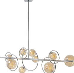 KARE Hängeleuchte Universe Chrom 110cm