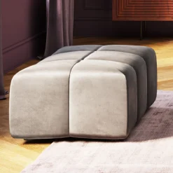KARE Hocker Belami Velvet Grau