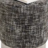 KARE Hocker Berry High Silber Dunkelgrau Ø39cm