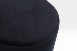 KARE Hocker Cherry Schwarz Brass Ø35cm