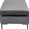 KARE Hocker Gianni Velvet Grau Schwarz
