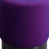 KARE Hocker Jody Lila Mesh Schwarz Ø35cm