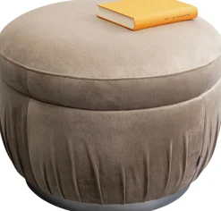 KARE Hocker Nube Grau Ø56cm