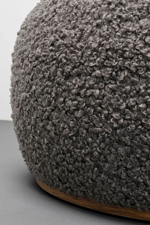 KARE Hocker Pebble Boucle Grau 81cm