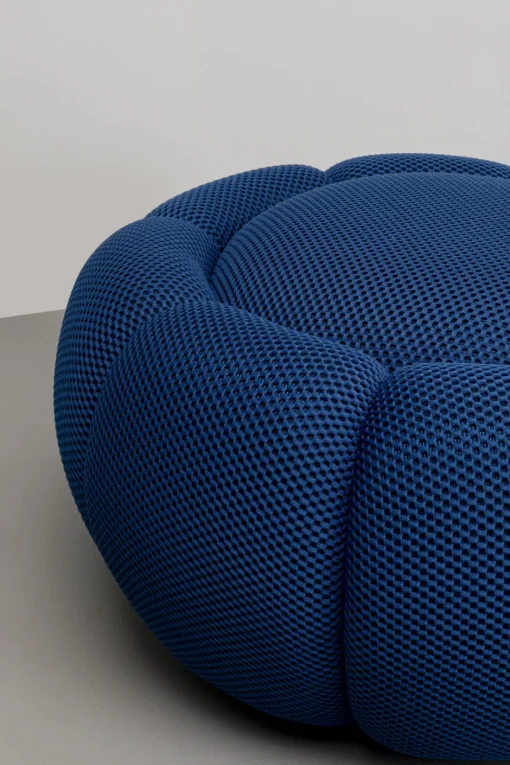 KARE Hocker Peppo Bloom Blau Ø72cm
