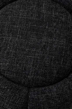 KARE Hocker Peppo Bloom Melange Schwarz Ø72cm