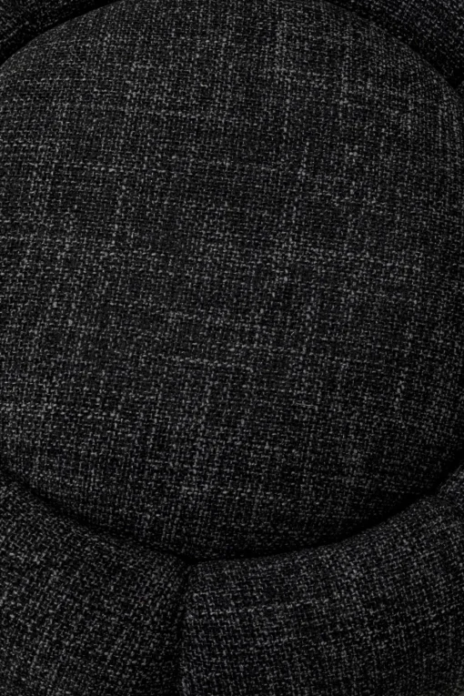 KARE Hocker Peppo Bloom Melange Schwarz Ø72cm