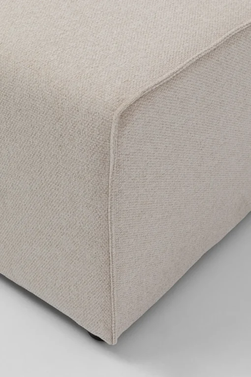 KARE Infinity Hocker Elements Creme 50x100cm
