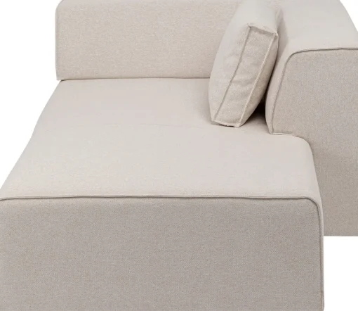 KARE Infinity Ottomane Elements Creme Rechts 182cm