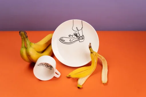 KARE Kaffeetasse Favola Banana (2/tlg.)