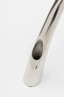 KARE Kerzenständer Bow Duo Chrom 21cm