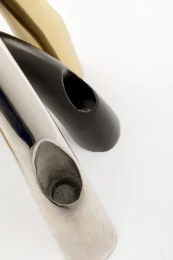 KARE Kerzenständer Bow Duo Chrom 21cm