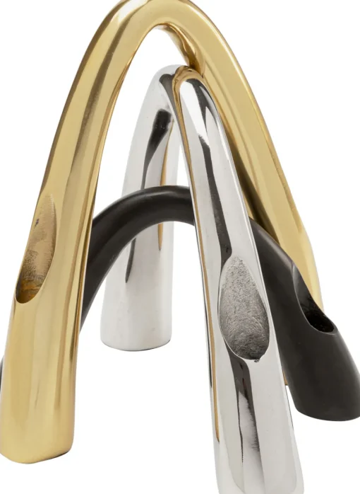 KARE Kerzenständer Bow Duo Gold 25cm