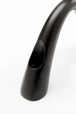 KARE Kerzenständer Bow Duo Schwarz 13cm