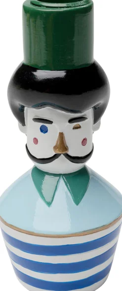 KARE Kerzenständer Monsieur Mustache 16cm