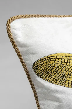 KARE Kissen Glitter Dragonfly Weiß 40x40cm