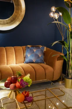 KARE Kissen Leaves Fringe 45x45cm