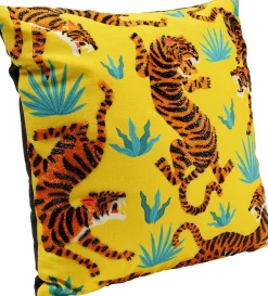 KARE Kissen Tiger Love Gelb 45x45cm