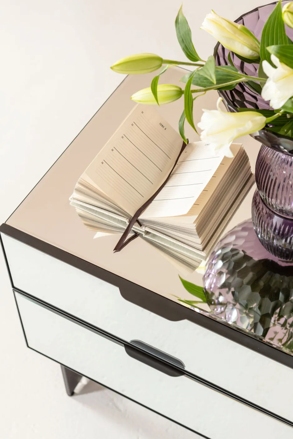 KARE Kommode Klein Soran Schwarz 49x50cm