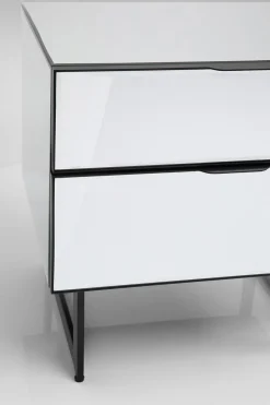 KARE Kommode Klein Soran Schwarz 49x50cm