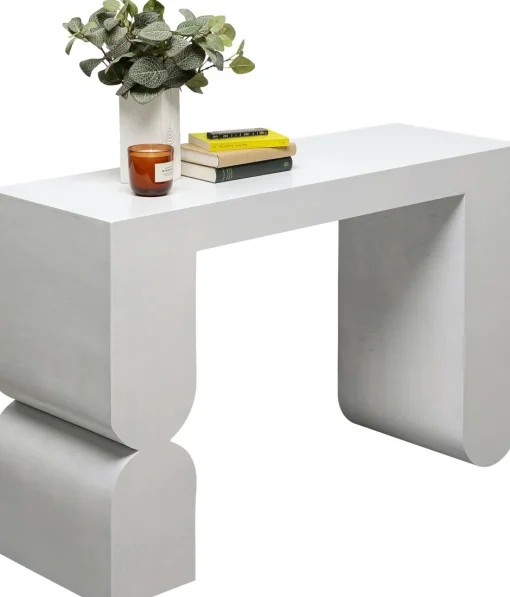 KARE Konsole Curve Weiß 120x76cm