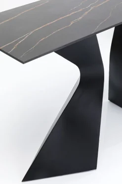 KARE Konsole Gloria Schwarz Keramik 140x81cm