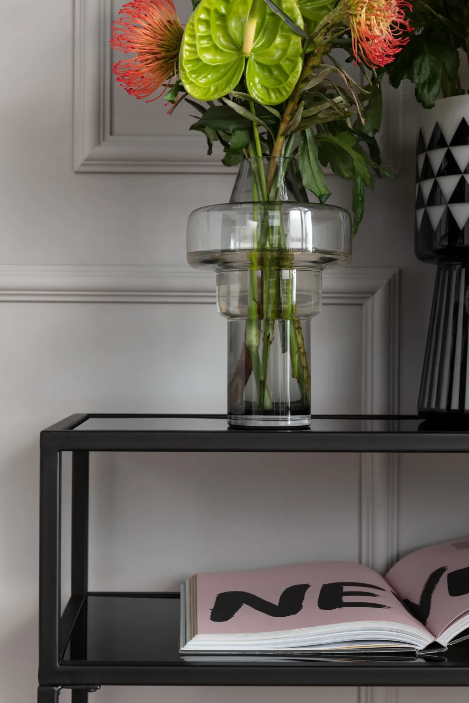 KARE Konsole Loft Schwarz 80x85